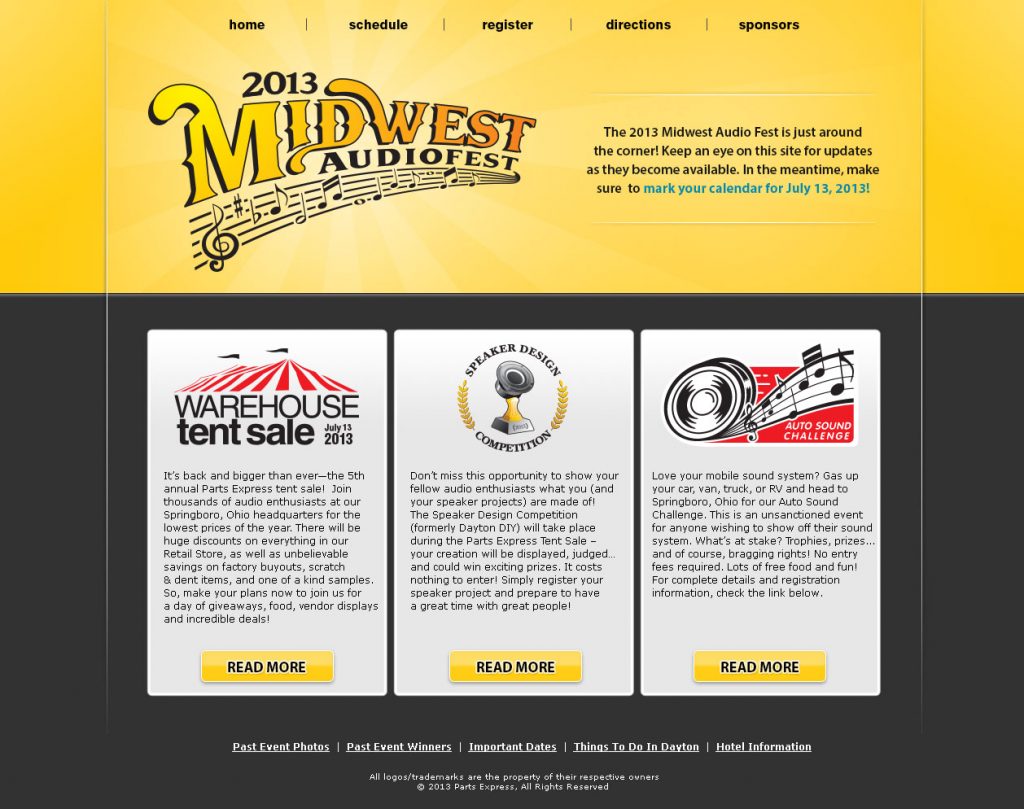 Midwest Audiofest Website